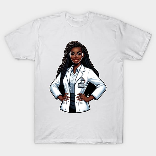 Women in Stem- Scientist T-Shirt by FabintheLab